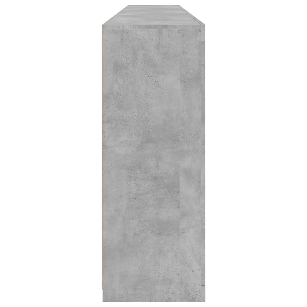 Komoda s LED svjetlima siva boja betona 162 x 37 x 100 cm