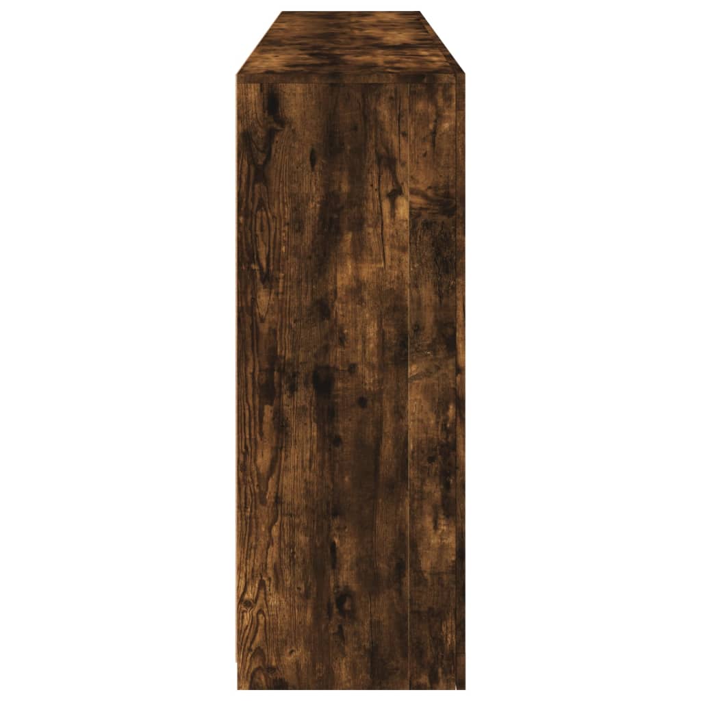 Komoda s LED svjetlima boja dimljenog hrasta 181,5x37x100 cm