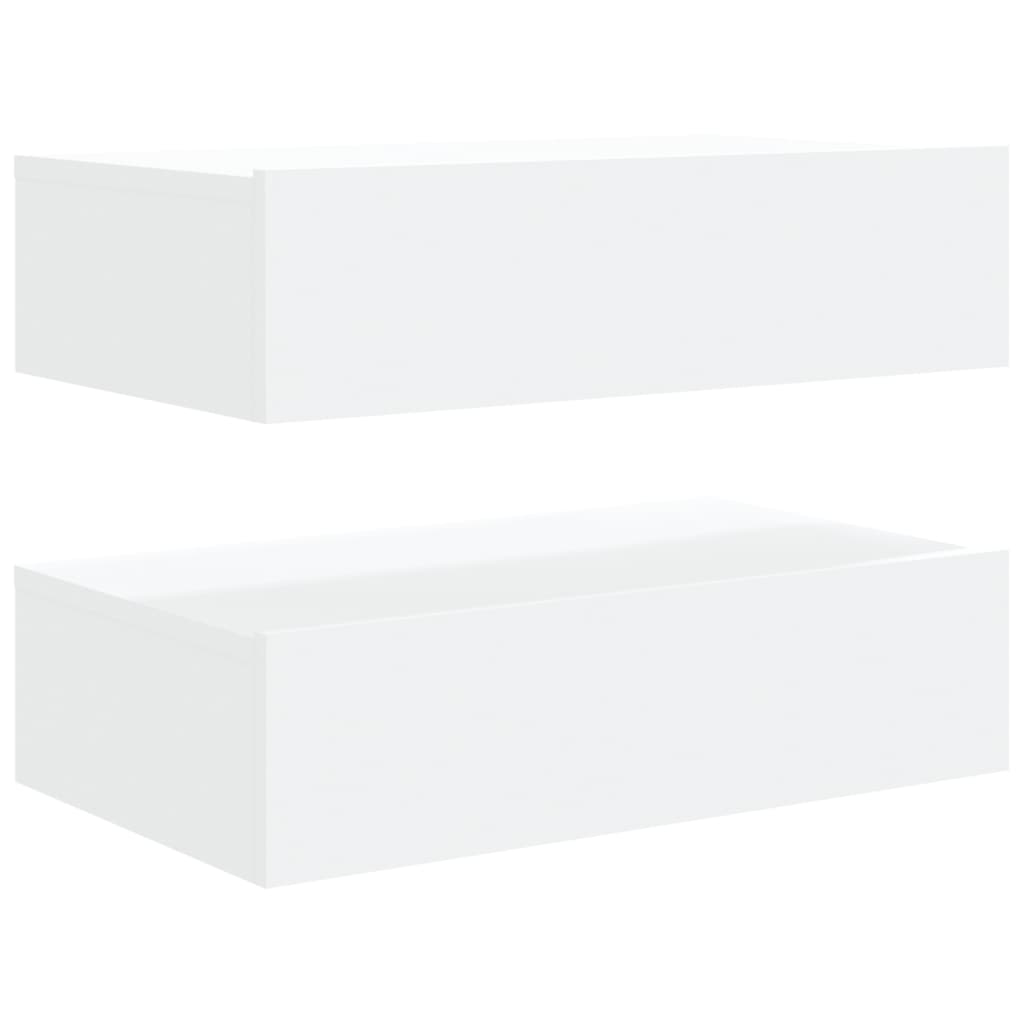 TV ormarić s LED svjetlima 2 kom bijeli 60 x 35 x 15,5 cm
