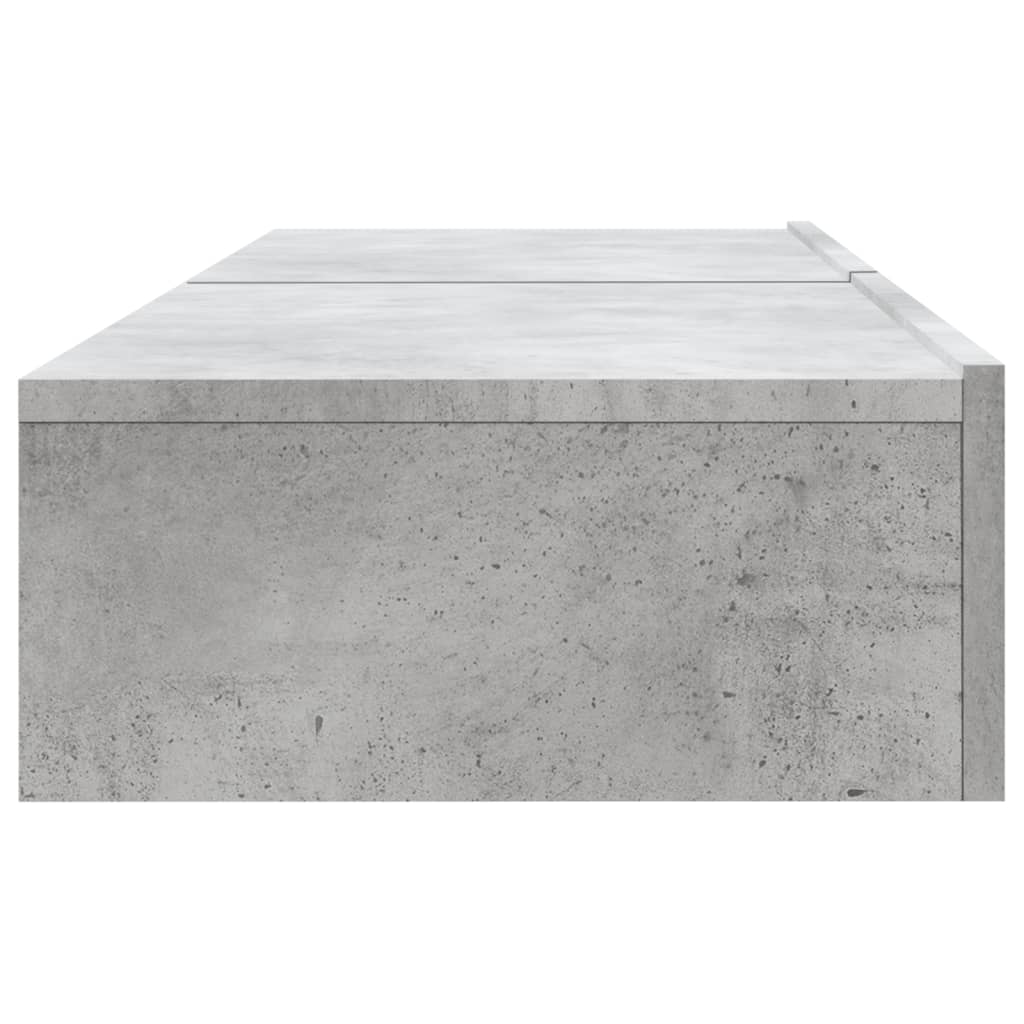 TV ormarići s LED svjetlima 2 kom Siva betona 60x35x15,5 cm
