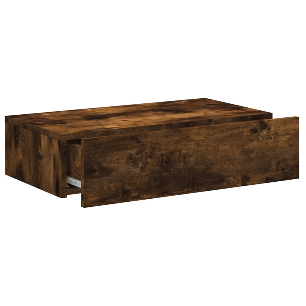 TV ormarić s LED svjetlima boja dimljenog hrasta 60x35x15,5 cm