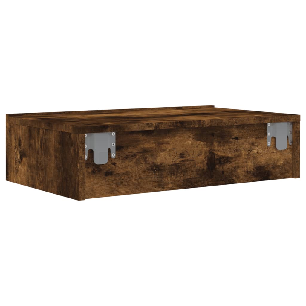 TV ormarić s LED svjetlima boja dimljenog hrasta 60x35x15,5 cm