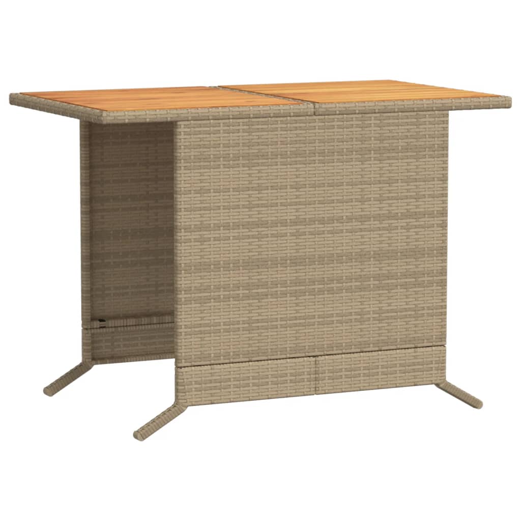 3-dijelni bistro set s jastucima bež od poliratana