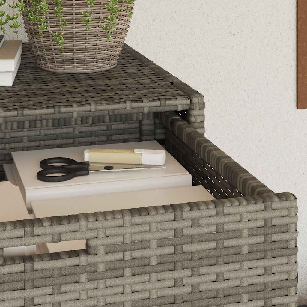 Vrtni ormarić za pohranu sivi 105 x 55 x 113 cm od poliratana