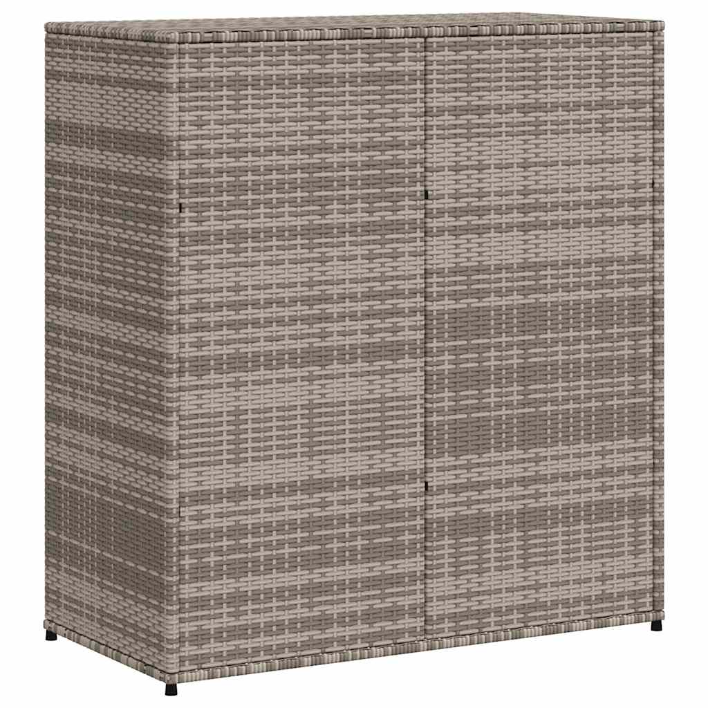 Vrtni ormarić za pohranu sivi 105 x 55 x 113 cm od poliratana