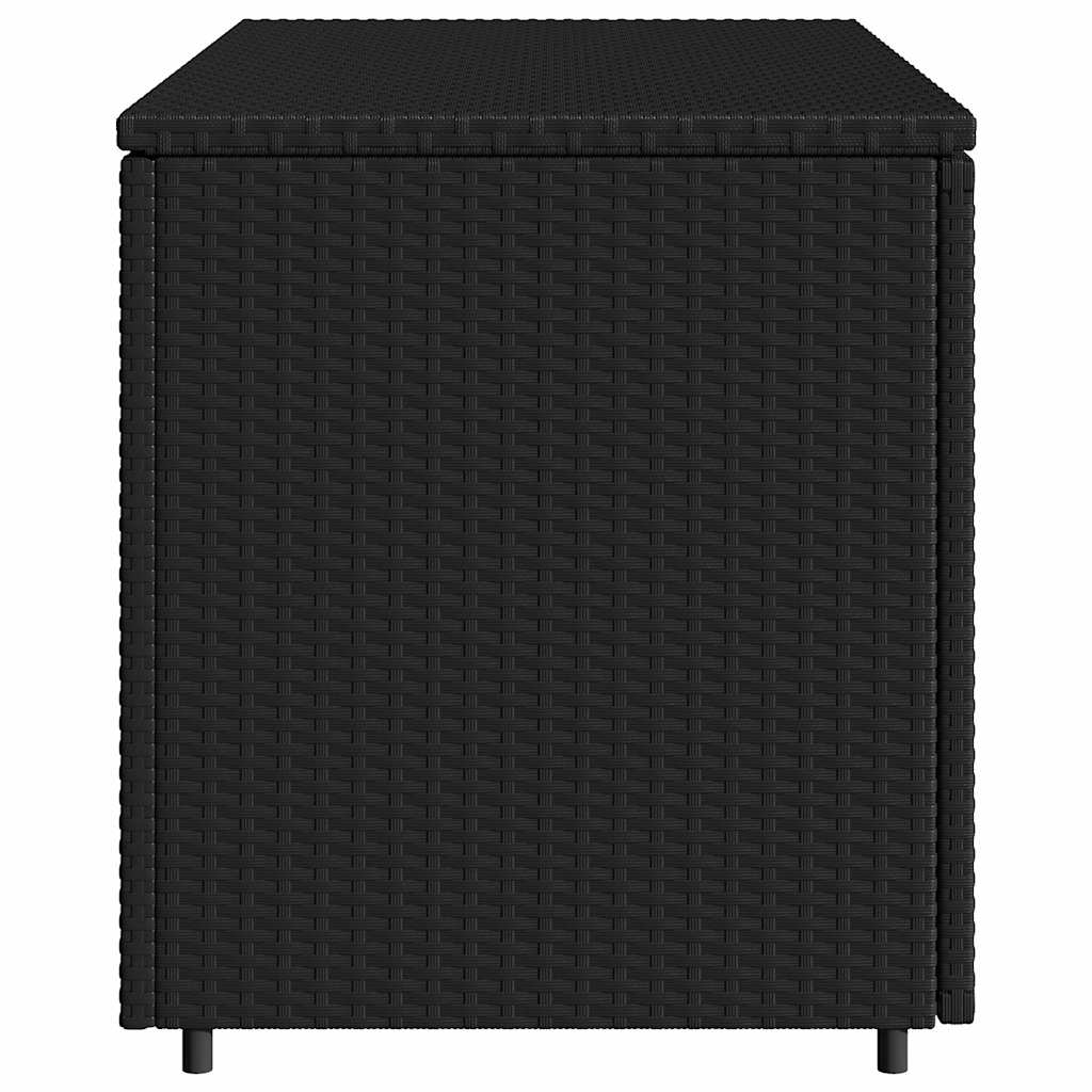 Vrtni ormarić za pohranu crni 110 x 55 x 60,5 cm od poliratana