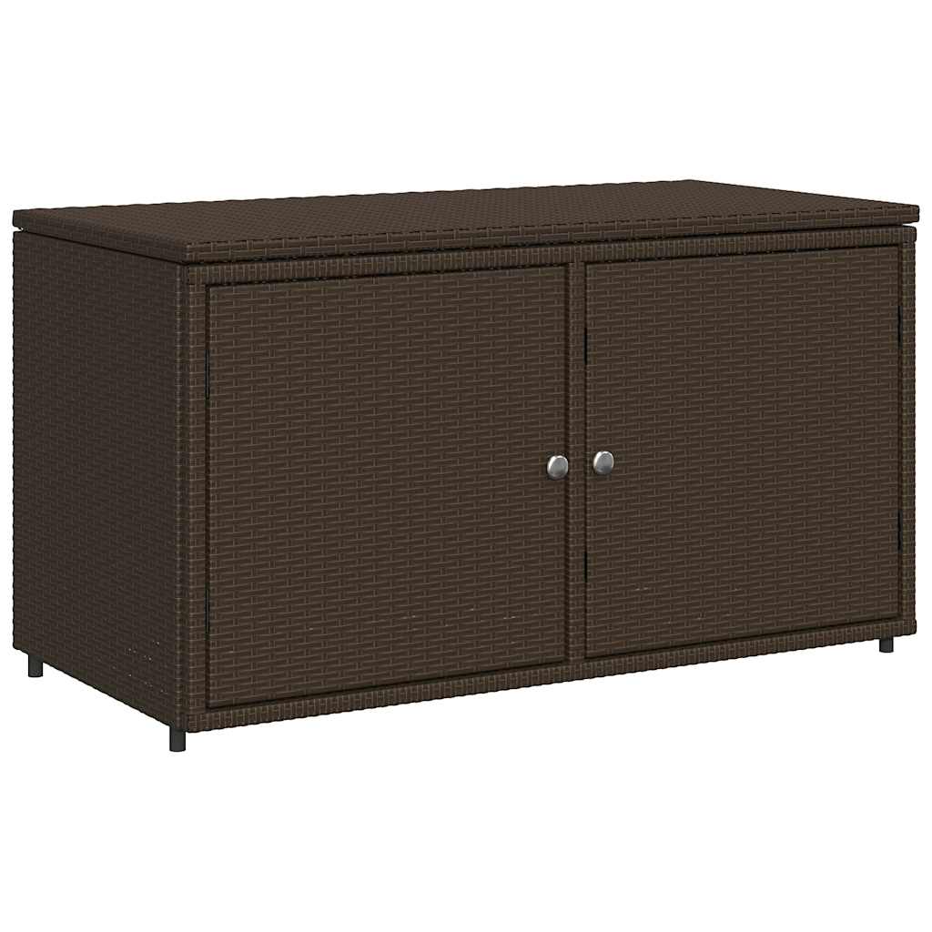 Vrtni ormarić za pohranu smeđi 110x55x60,5 cm od poliratana