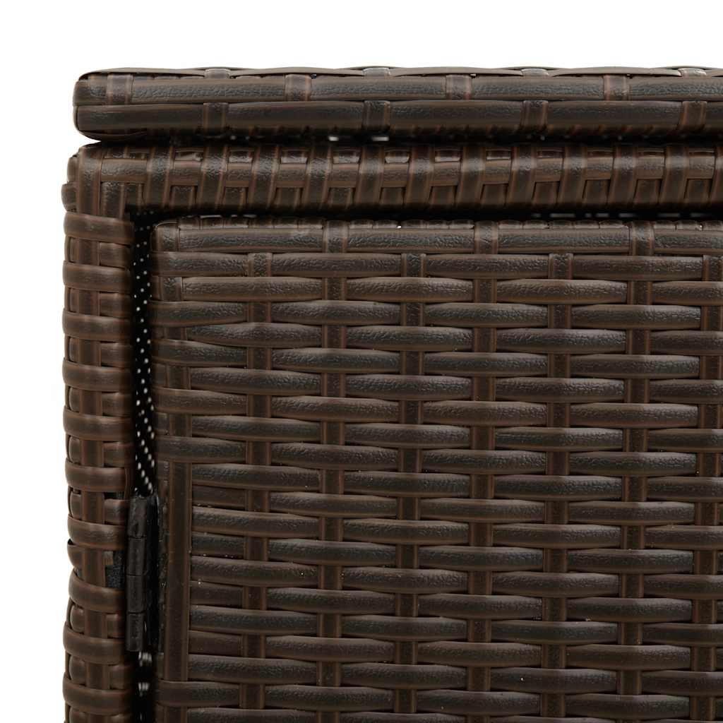Vrtni ormarić za pohranu smeđi 110x55x60,5 cm od poliratana