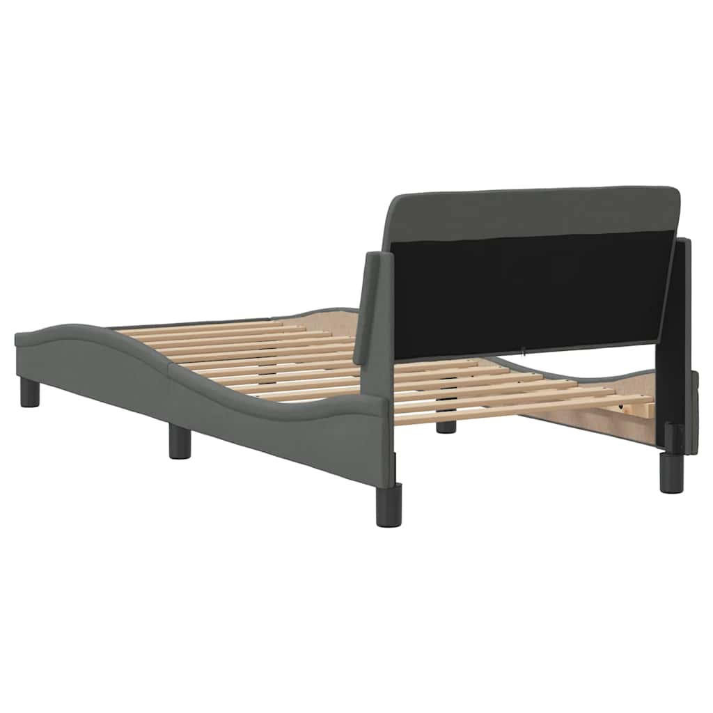 Okvir za krevet Dover tamnosivi 80x200 cm od tkanine
