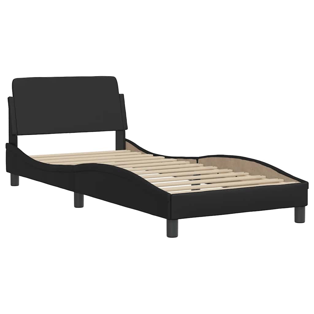 Okvir za krevet Dover crni 80 x 200 cm od umjetne kože