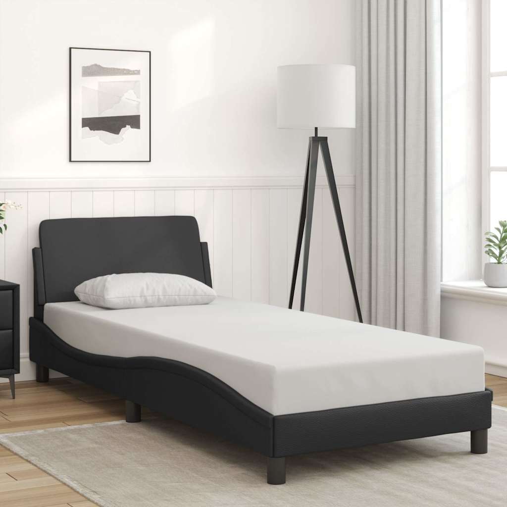 Okvir za krevet Dover crni 80 x 200 cm od umjetne kože