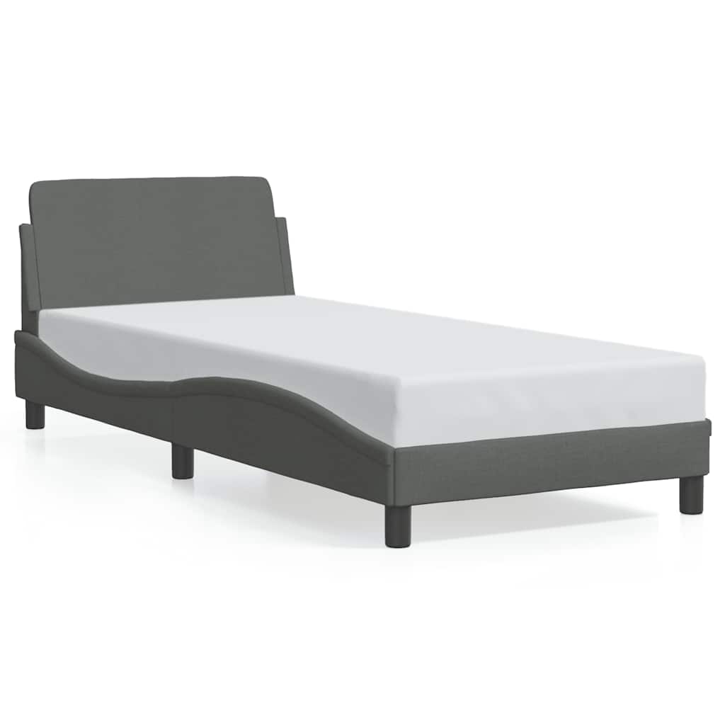 Okvir za krevet Dover tamnosivi 90x190 cm od tkanine