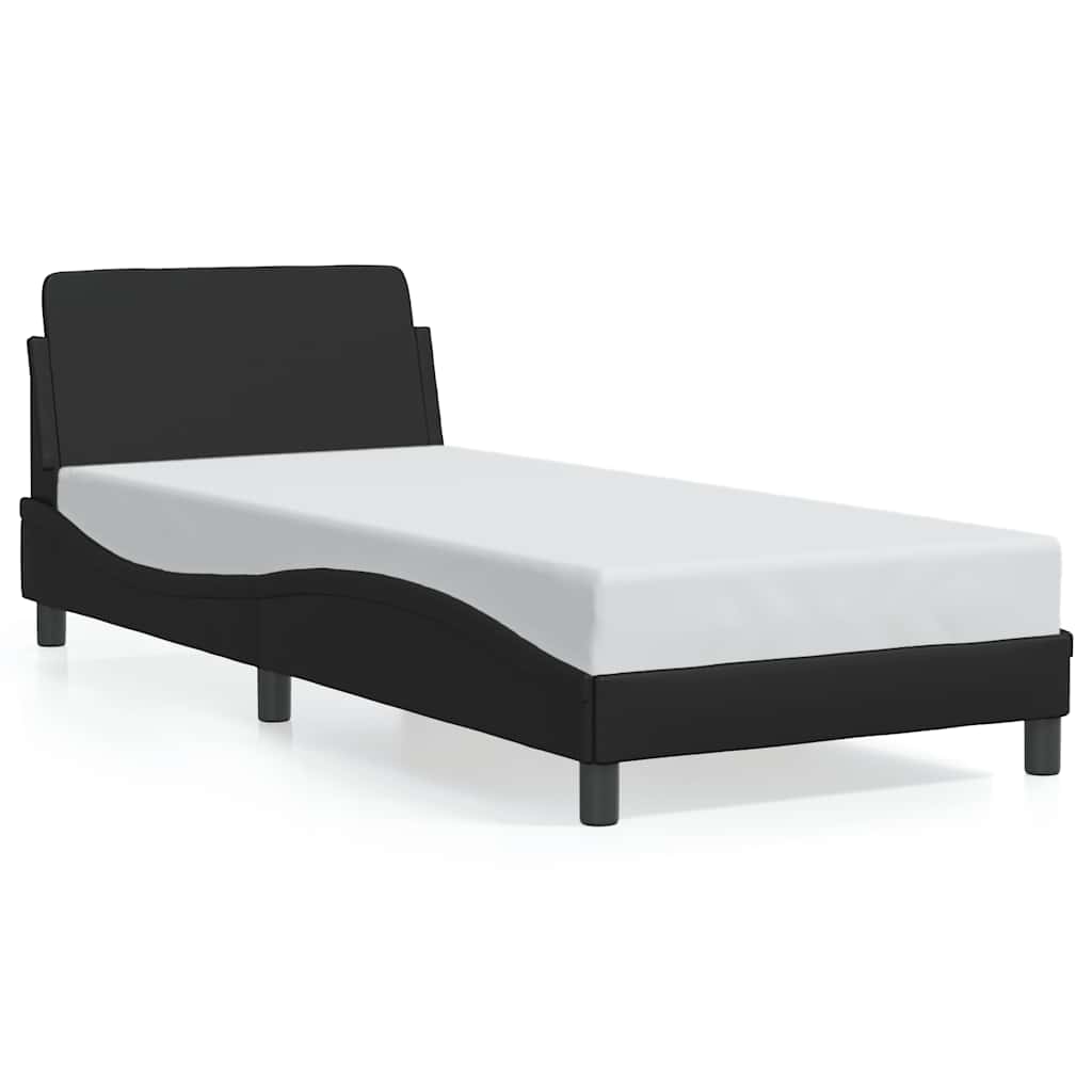 Okvir za krevet Dover crni 90x190 cm od umjetne kože