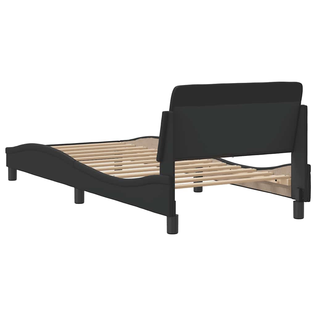 Okvir za krevet Dover crni 90x190 cm od umjetne kože