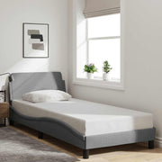 Okvir za krevet Dover svjetlosivi 90x200 cm od tkanine
