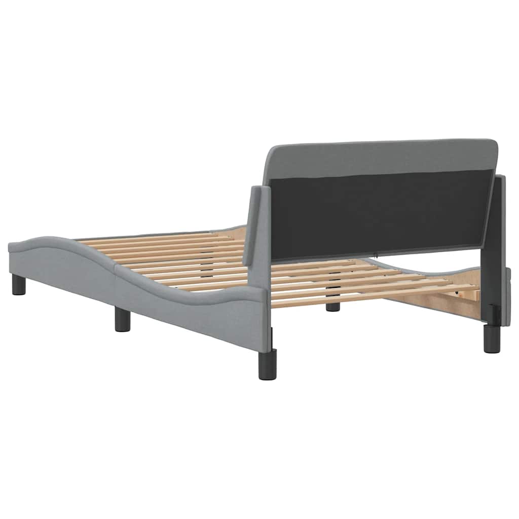 Okvir za krevet Dover svjetlosivi 100x200 cm od tkanine