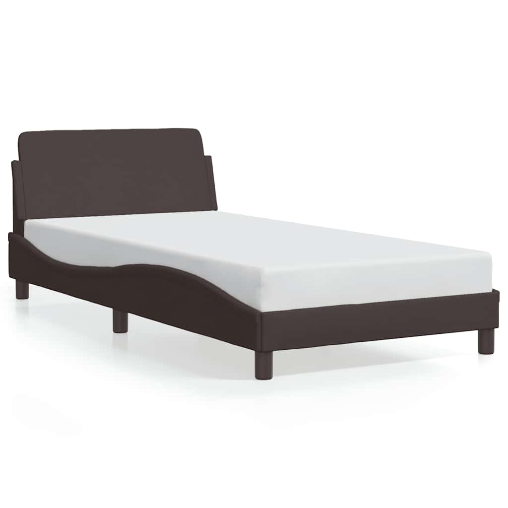 Okvir za krevet Dover tamnosmeđi 100x200 cm od tkanine