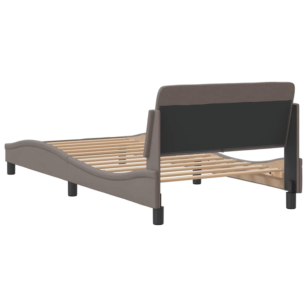 Okvir za krevet Dover smeđesivi 100 x 200 cm od tkanine