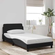 Okvir za krevet Dover crni 100x200 cm baršunasti