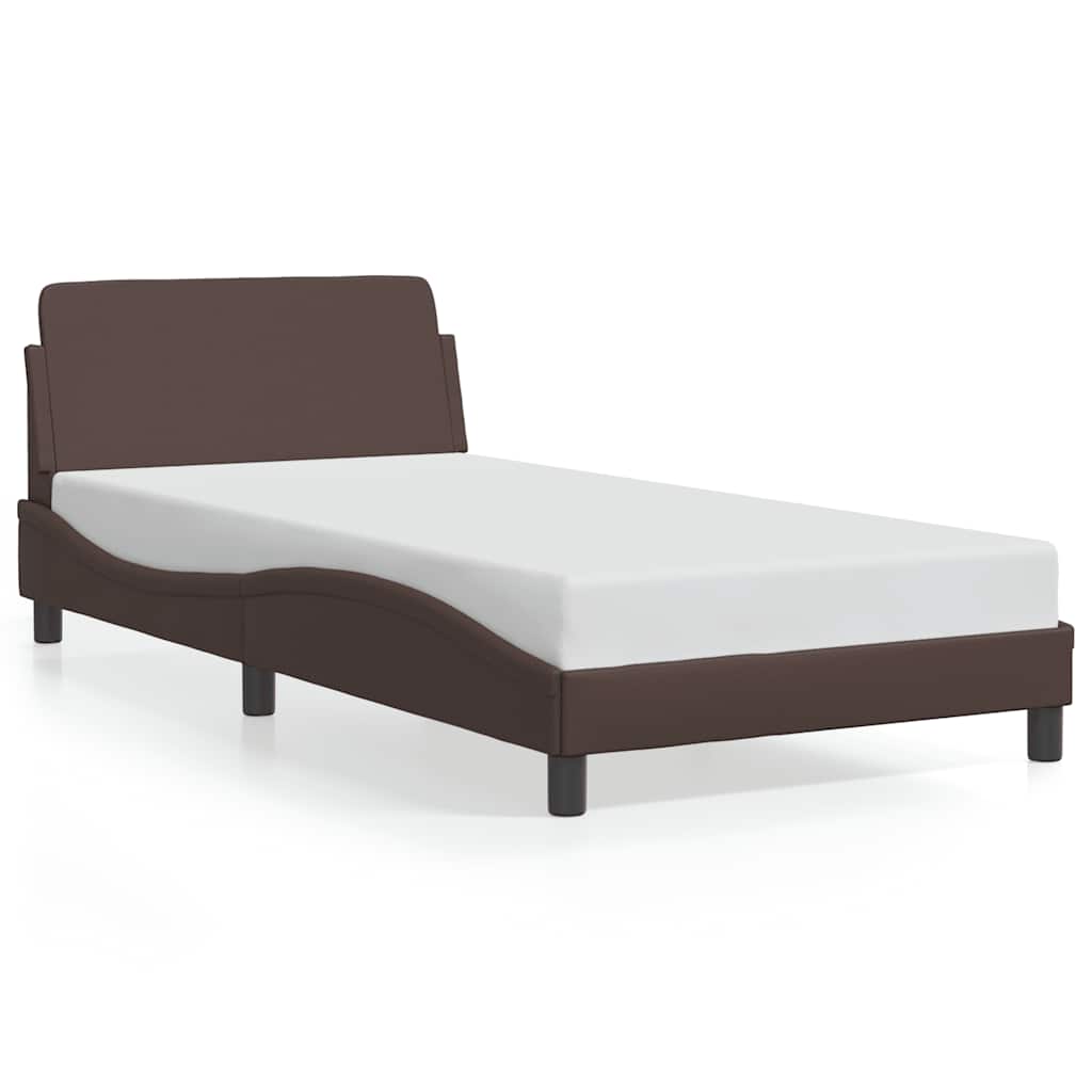 Okvir za krevet Dover smeđi 100x200 cm od umjetne kože