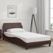 Okvir za krevet Dover smeđi 100x200 cm od umjetne kože