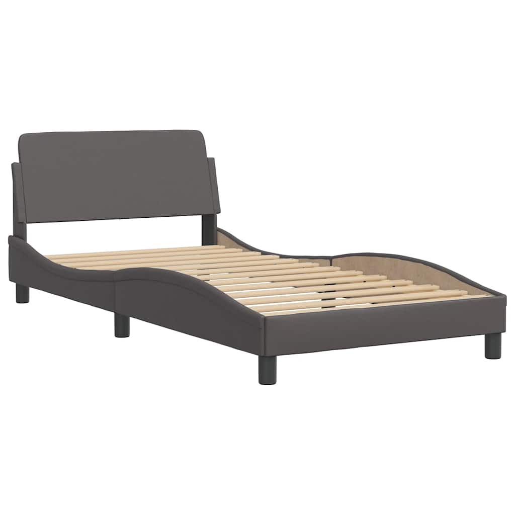 Okvir za krevet Dover sivi 100x200 cm od umjetne kože