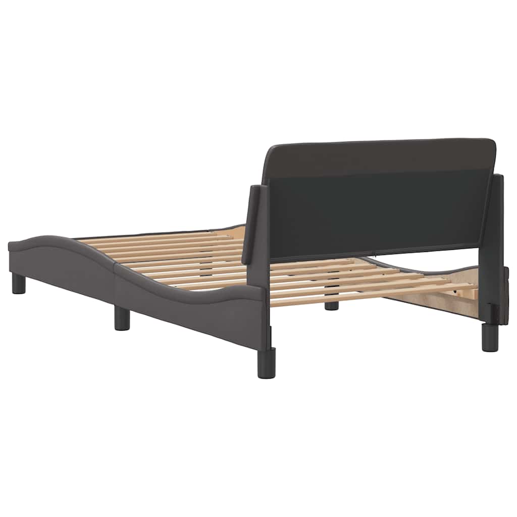 Okvir za krevet Dover sivi 100x200 cm od umjetne kože