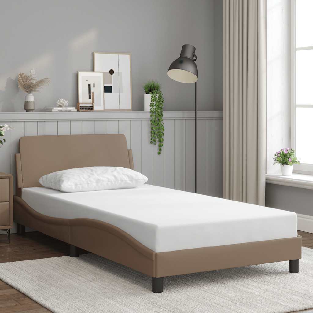 Okvir za krevet Dover boja cappuccina 100x200 cm umjetna koža
