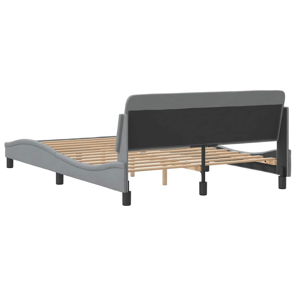 Okvir za krevet Dover svjetlosivi 120 x 200 cm od tkanine