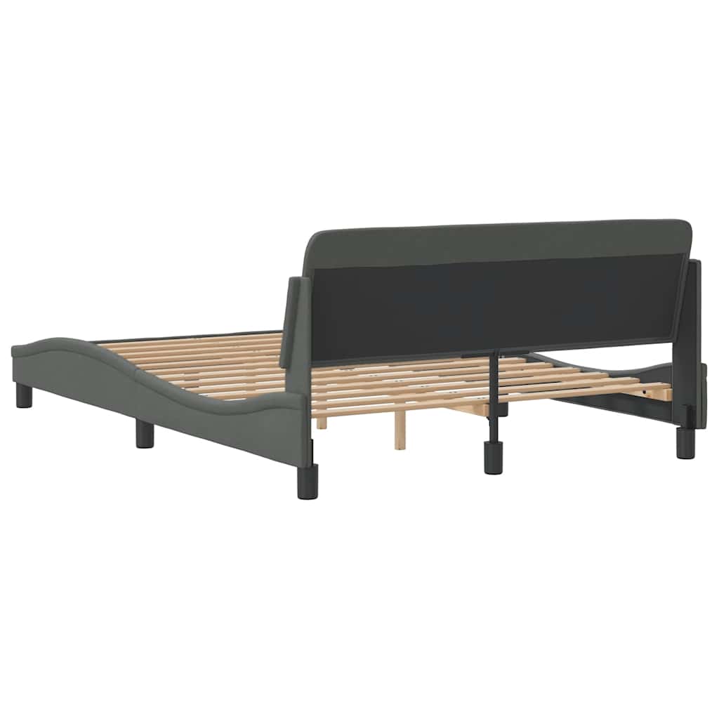 Okvir za krevet Dover tamnosivi 120 x 200 cm od tkanine