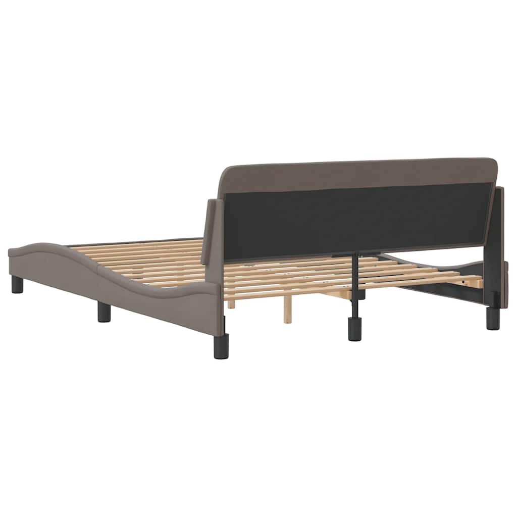 Okvir za krevet Dover smeđesivi 120 x 200 cm od tkanine