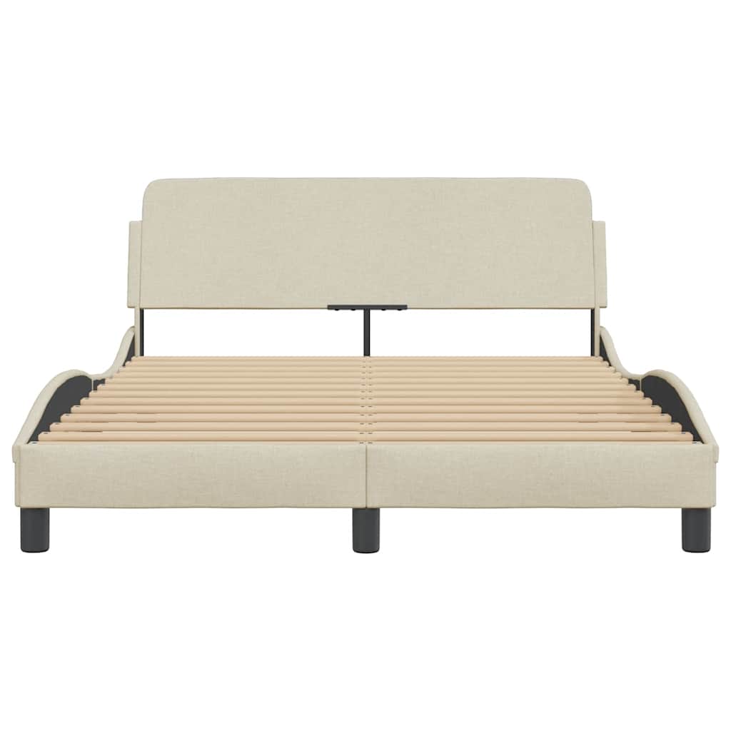 Okvir za krevet Dover krem 120 x 200 cm od tkanine
