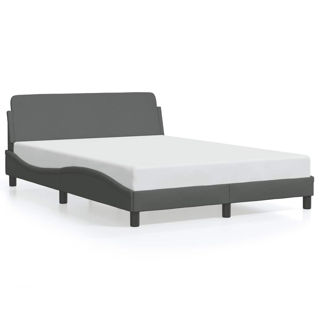 Okvir za krevet Dover tamnosivi 140 x 190 cm od tkanine
