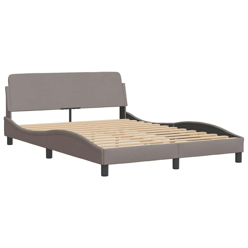 Okvir za krevet Dover smeđesivi 140 x 190 cm od tkanine