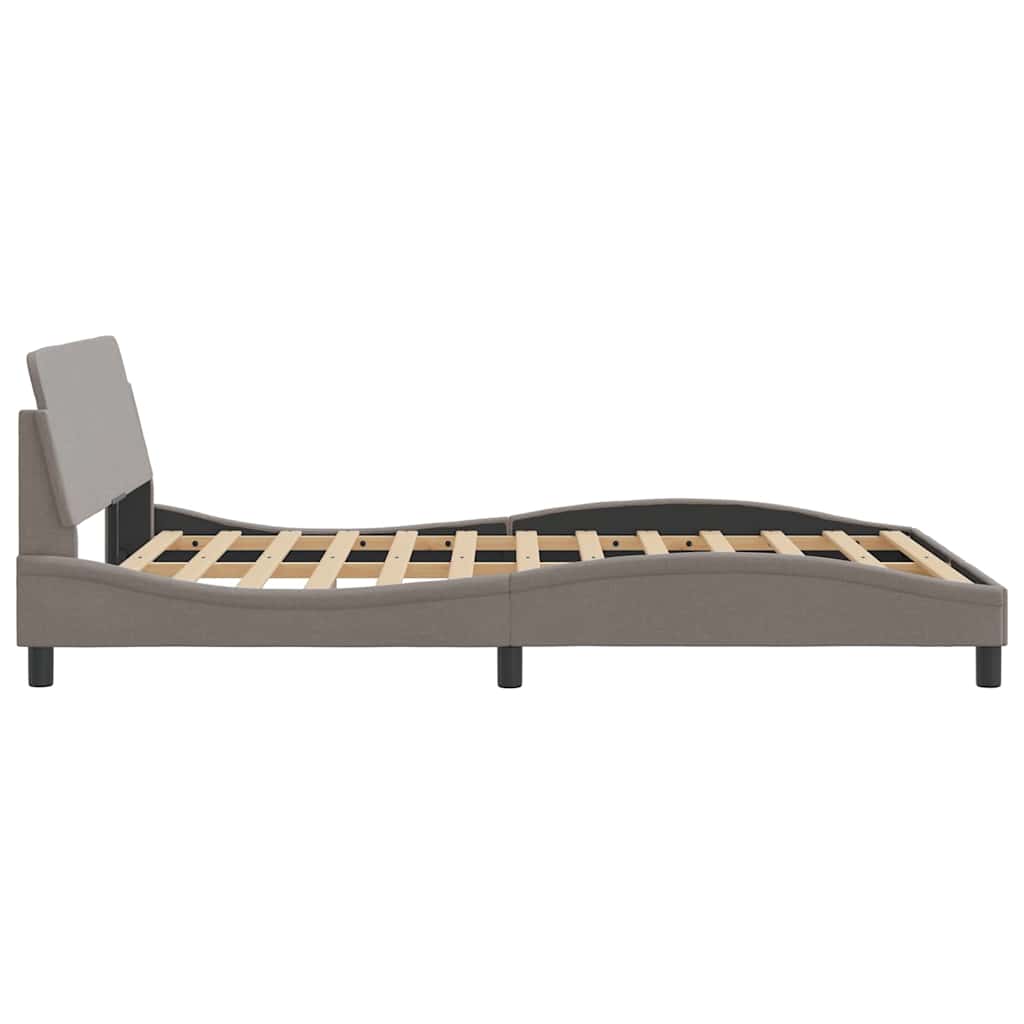 Okvir za krevet Dover smeđesivi 140 x 190 cm od tkanine