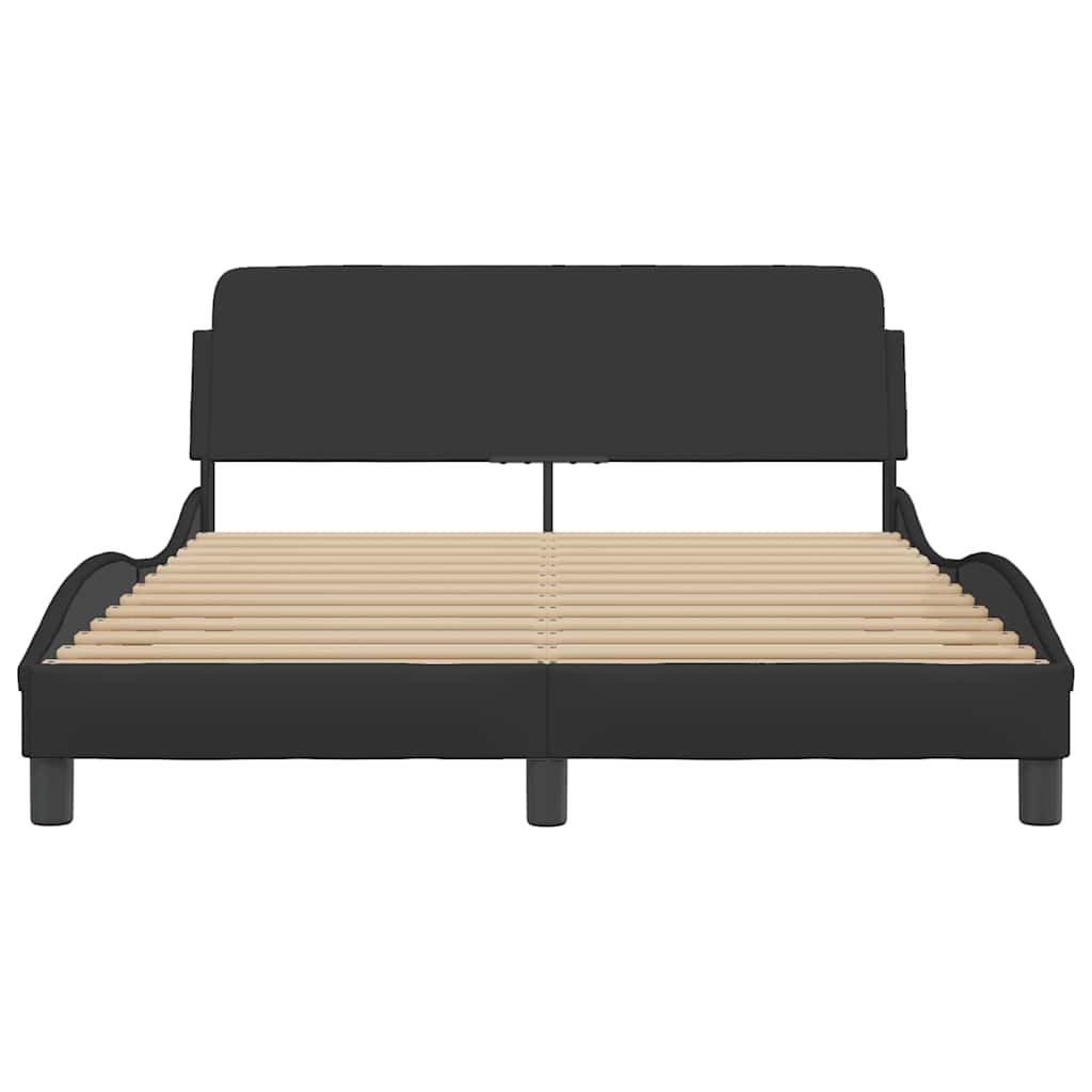 Okvir za krevet Dover crni 140x190 cm od umjetne kože