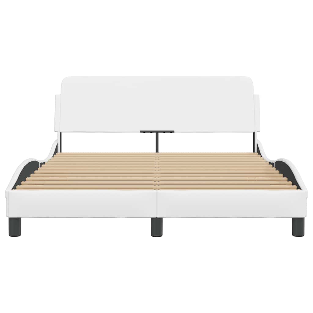 Okvir za krevet Dover bijeli 140x190 cm od umjetne kože