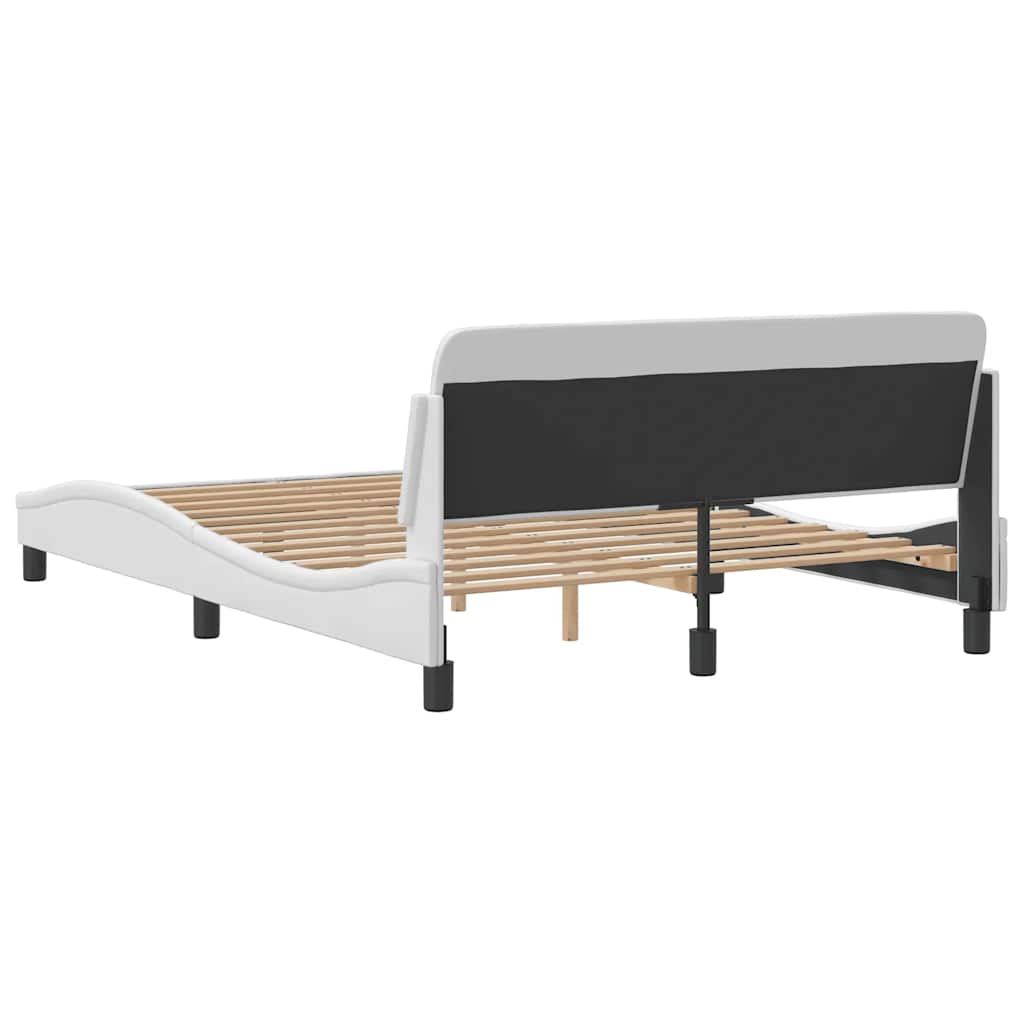 Okvir za krevet Dover bijeli 140x190 cm od umjetne kože