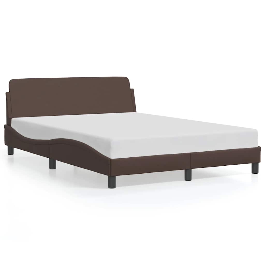 Okvir za krevet Dover smeđi 140x190 cm od umjetne kože
