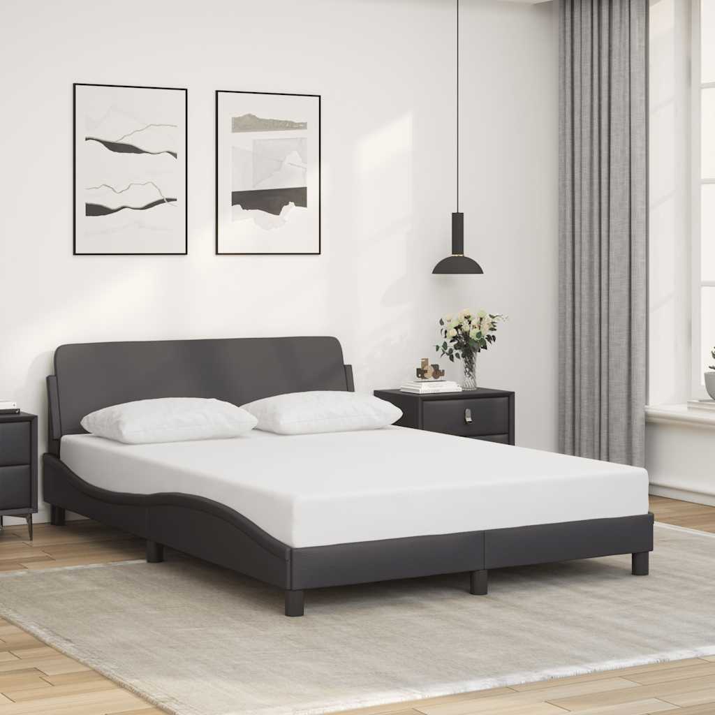 Okvir za krevet Dover sivi 140x190 cm od umjetne kože