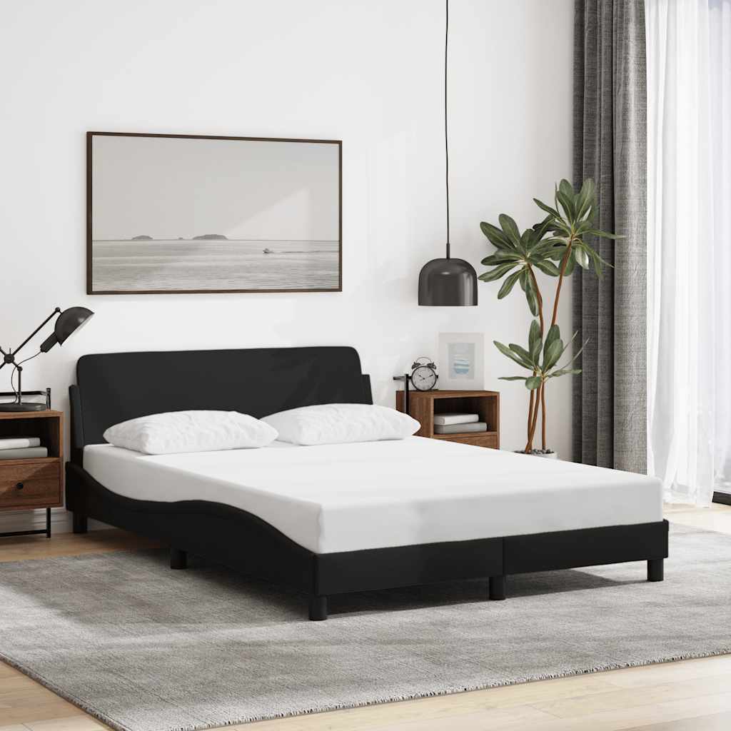 Okvir za krevet Dover crni 140x200 cm od tkanine