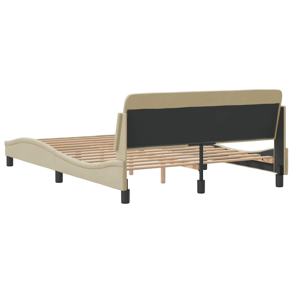 Okvir za krevet Dover tamnosivi 140 x 200 cm od tkanine