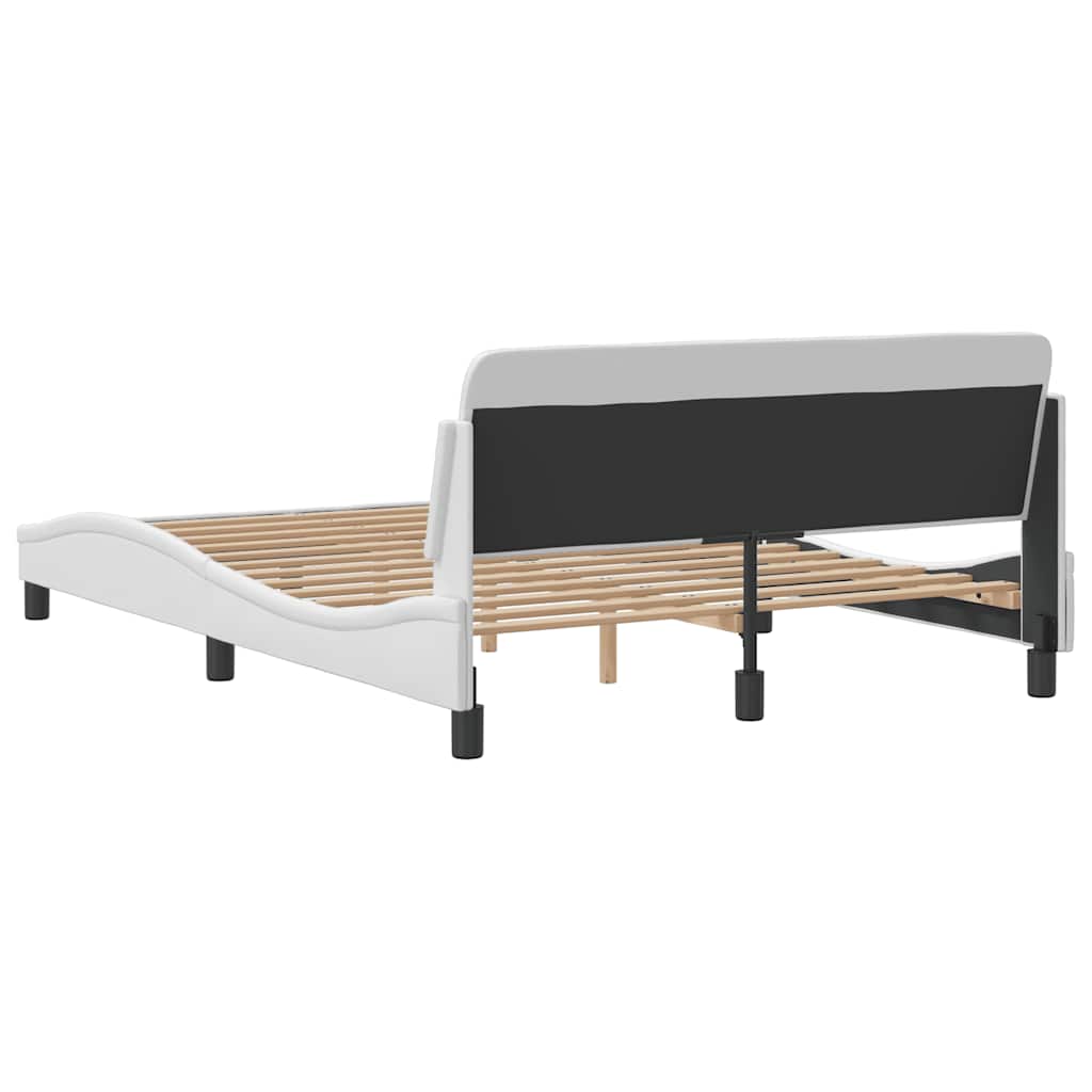 Okvir za krevet Dover bijeli 140x200 cm od umjetne kože
