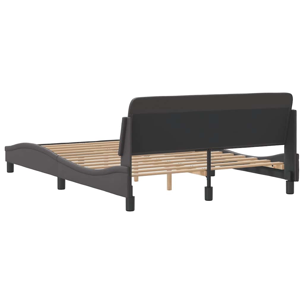 Okvir za krevet Dover sivi 140x200 cm od umjetne kože