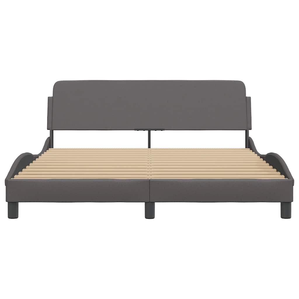 Okvir za krevet Dover sivi 160x200 cm od umjetne kože