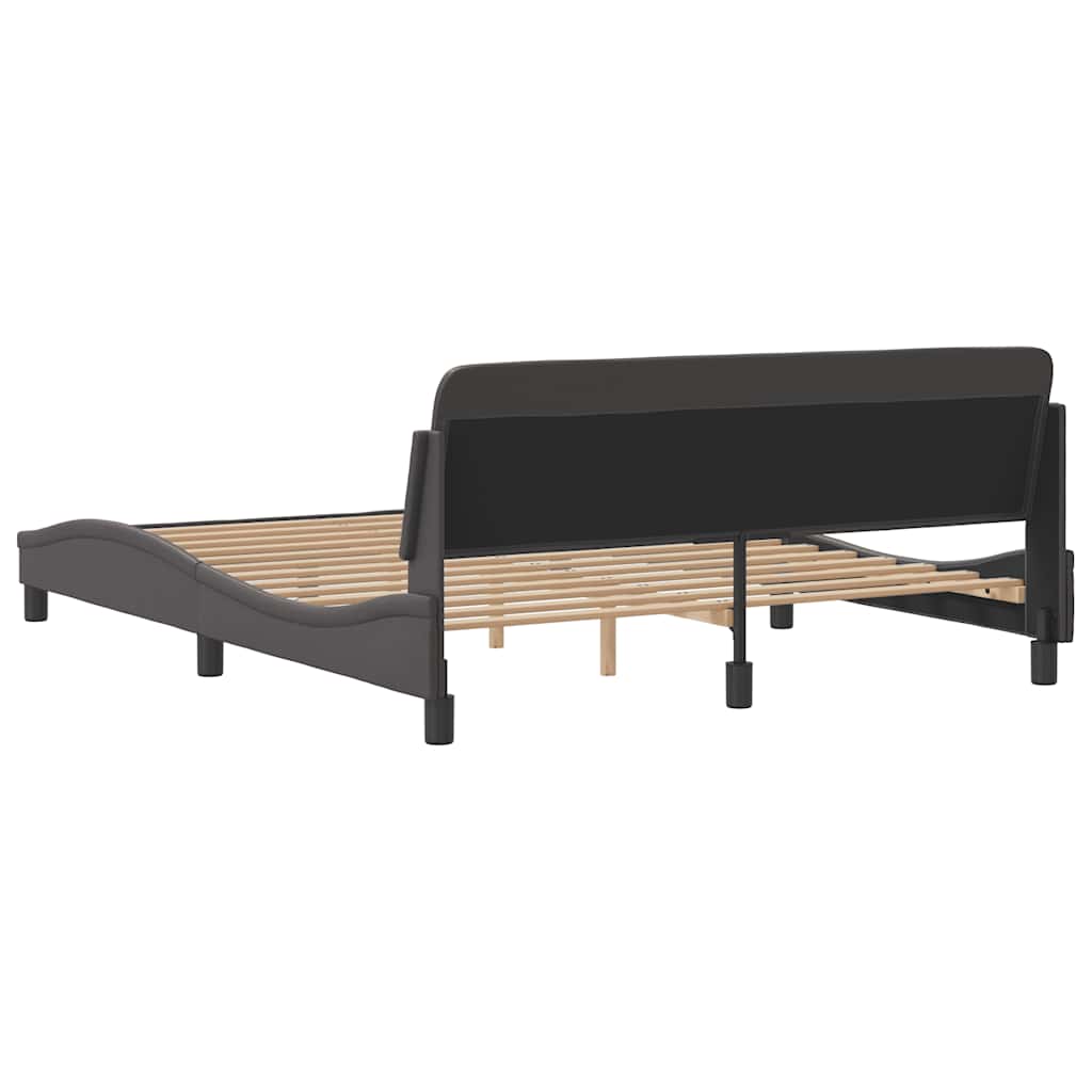 Okvir za krevet Dover sivi 160x200 cm od umjetne kože