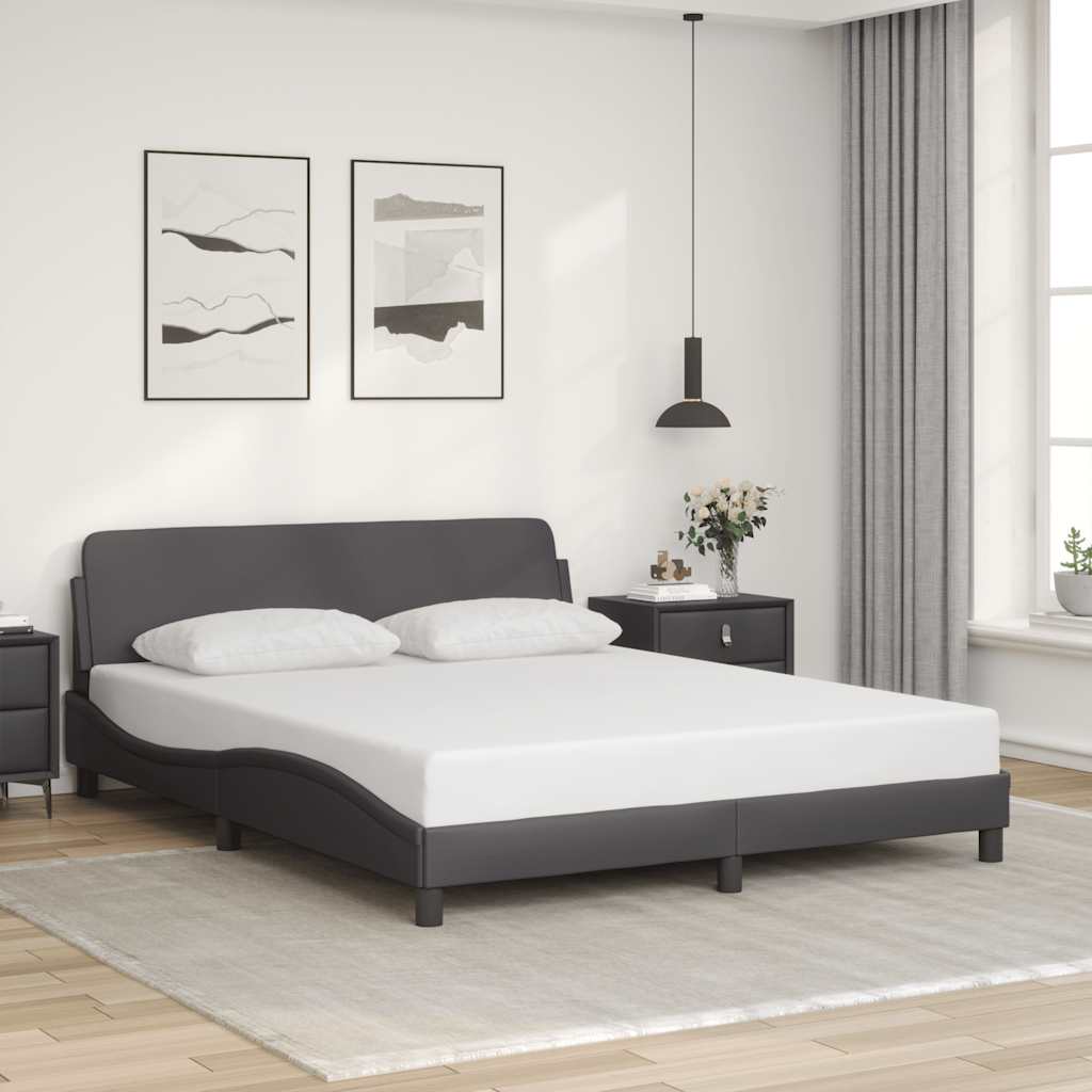 Okvir za krevet Dover sivi 160x200 cm od umjetne kože