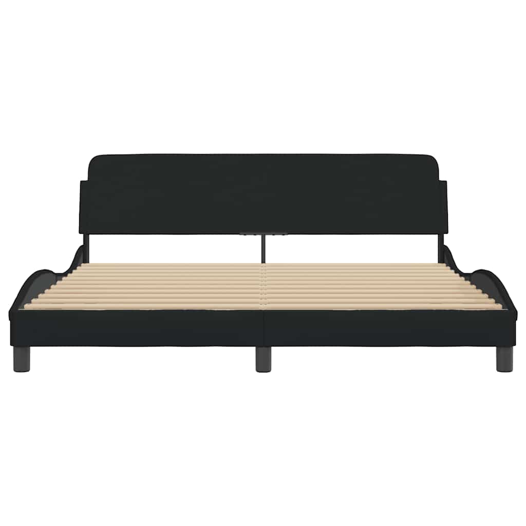 Okvir za krevet Dover crni 180x200 cm od tkanine