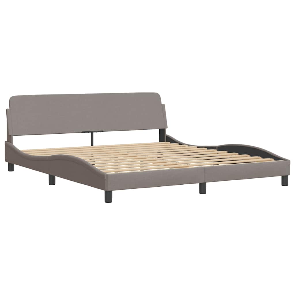 Okvir za krevet Dover smeđesivi 180x200 cm od tkanine