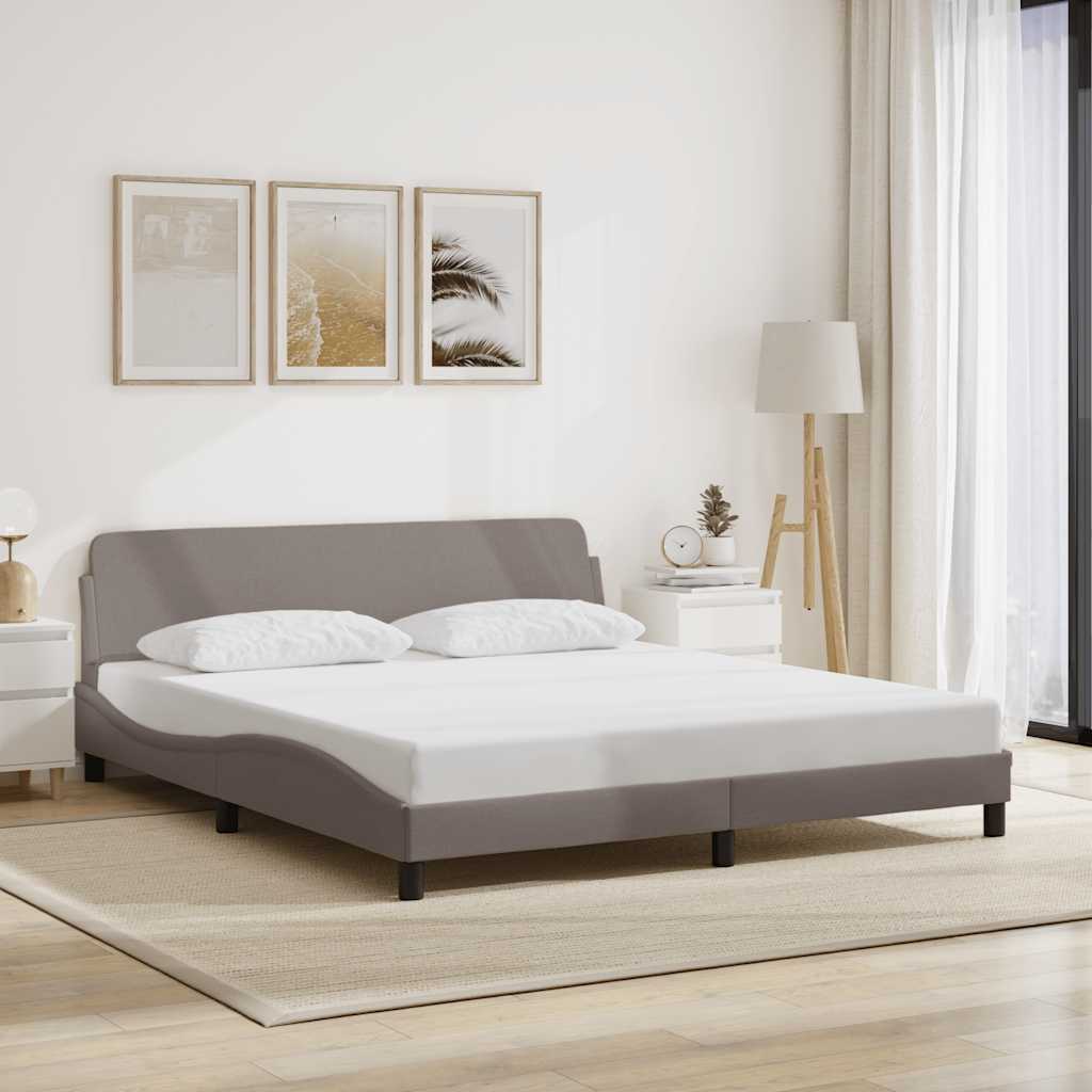 Okvir za krevet Dover smeđesivi 180x200 cm od tkanine